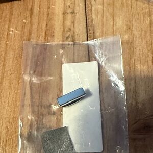 Sky blue color bar set in silver keep collective charm